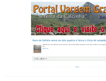 Tablet Screenshot of portalvargemgrandemg.com.br